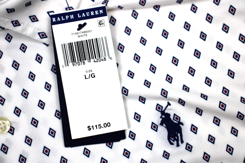 Polo Ralph Lauren Performance Polo Shirt Mens L White Diamond Classic Fit - Picture 3 of 6